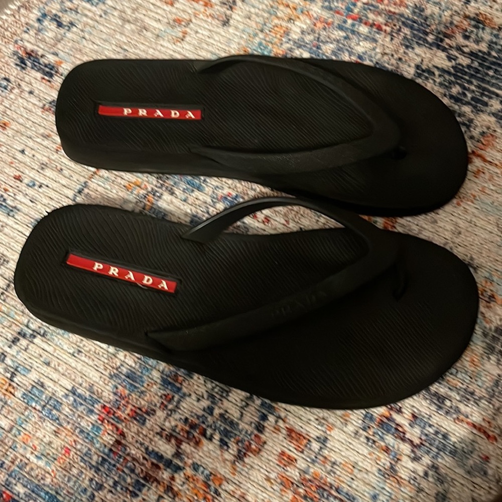 Authentic Prada flip flops. - Picture 3 of 8